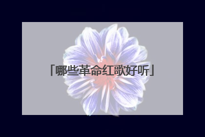 哪些革命红歌好听