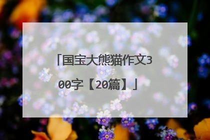 国宝大熊猫作文300字【20篇】