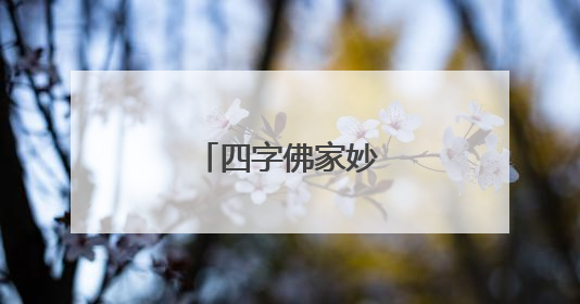 四字佛家妙语有哪些？