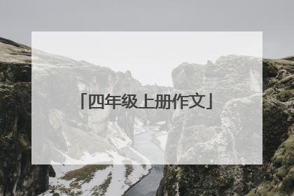 四年级上册作文