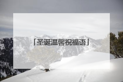 圣诞温馨祝福语
