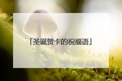 圣诞贺卡的祝福语