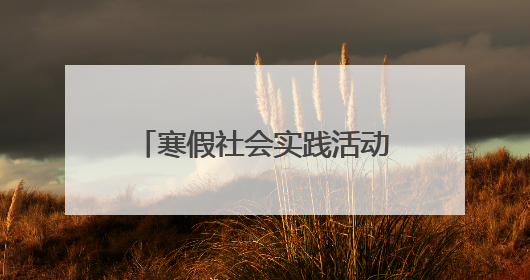 寒假社会实践活动报告总结【5篇】