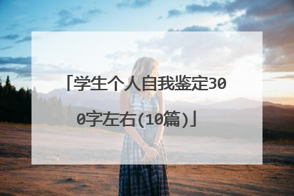 学生个人自我鉴定300字左右(10篇)