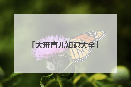 大班育儿知识大全