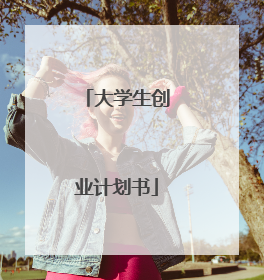 大学生创业计划书
