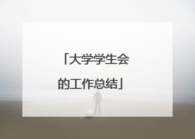大学学生会的工作总结