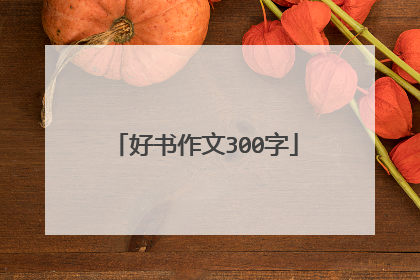 好书作文300字