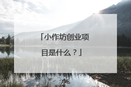小作坊创业项目是什么？