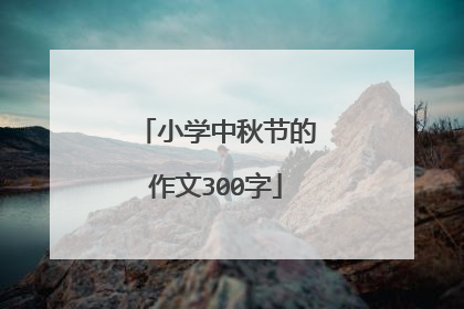 小学中秋节的作文300字