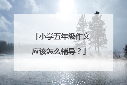 小学五年级作文应该怎么辅导？