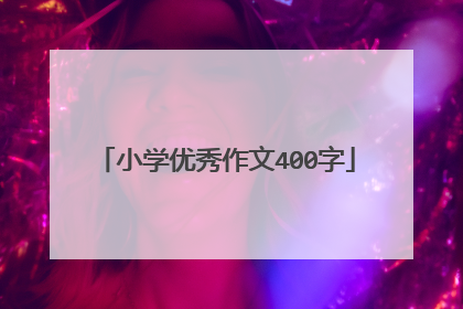 小学优秀作文400字