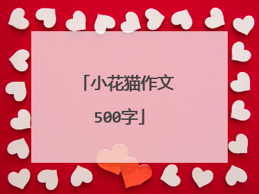 小花猫作文500字