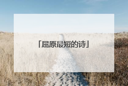 屈原最短的诗