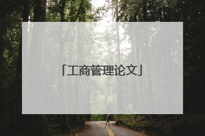 工商管理论文