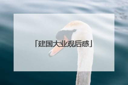 建国大业观后感