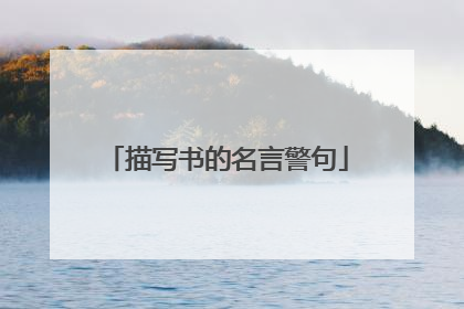 描写书的名言警句