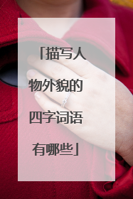 描写人物外貌的四字词语有哪些