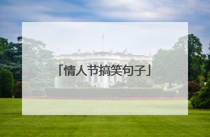 情人节搞笑句子