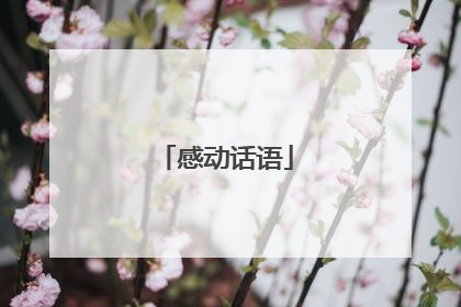 感动话语