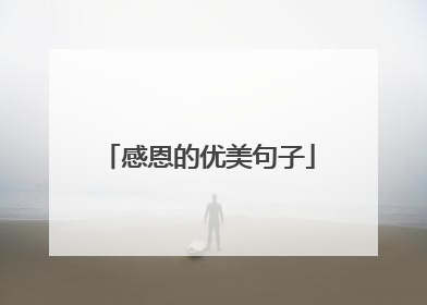 感恩的优美句子