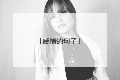 感情的句子