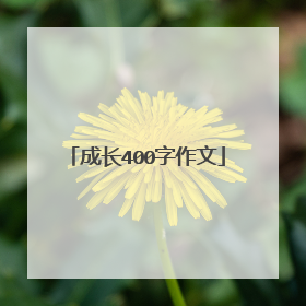 成长400字作文
