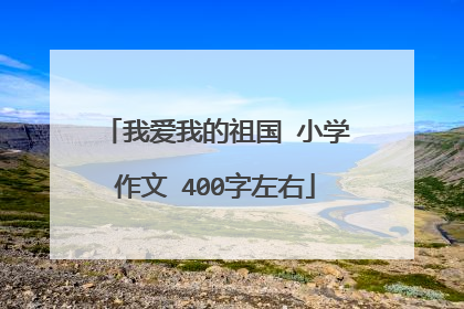 我爱我的祖国 小学作文 400字左右
