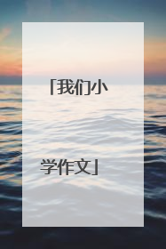 我们小学作文