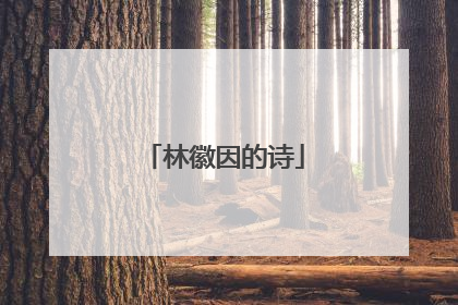 林徽因的诗