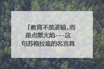 教育不是灌输,而是点燃火焰---这句苏格拉底的名言具体说出的时间？