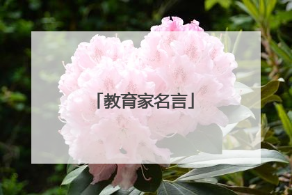 教育家名言
