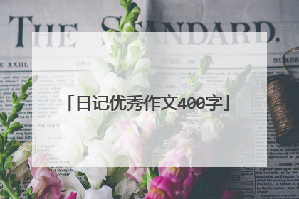 日记优秀作文400字