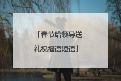 春节给领导送礼祝福语短语