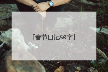 春节日记50字