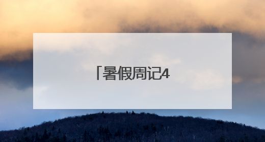 暑假周记400字高中