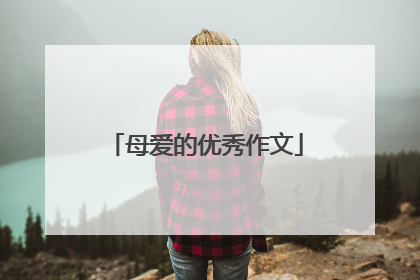 母爱的优秀作文