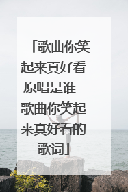 歌曲你笑起来真好看原唱是谁 歌曲你笑起来真好看的歌词
