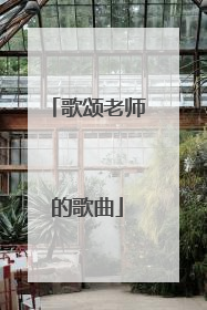 歌颂老师的歌曲