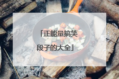 正能量搞笑段子的大全