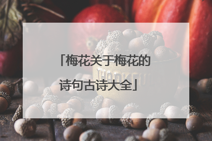 梅花关于梅花的诗句古诗大全