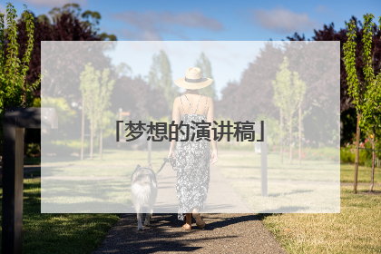 梦想的演讲稿