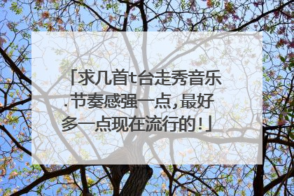 求几首t台走秀音乐.节奏感强一点,最好多一点现在流行的!