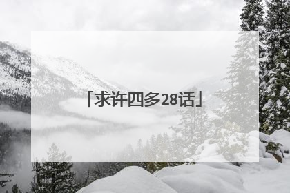求许四多28话