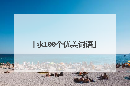 求100个优美词语