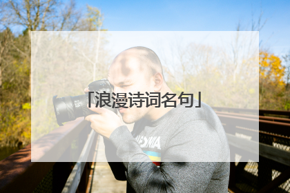 浪漫诗词名句