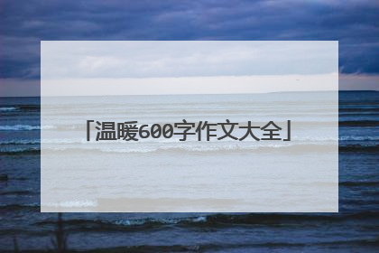 温暖600字作文大全