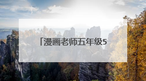 漫画老师五年级500字优秀作文