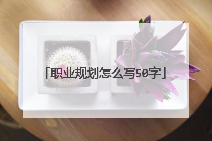 职业规划怎么写50字