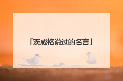 茨威格说过的名言